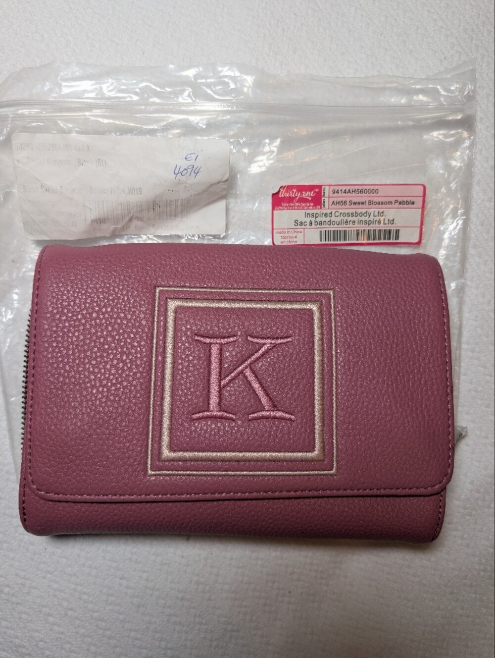 MK-Style Pink Women's Zip Wallet